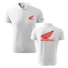 PÁNSKÉ POLO S MOTIVEM HONDA 1 - BÍLÉ