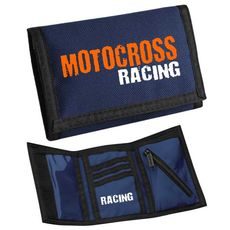 MOTO PENĚŽENKA S MOTIVEM MOTOCROSS - TMAVĚ MODRÁ