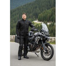 CESTOVNÍ ENDURO KALHOTY NA MOTORKU TRAILER 4SQUARE - ČERNÁ