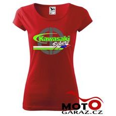 DÁMSKÉ KLUBOVÉ TRIČKO KAWASAKI BIKERS CZ - ČERVENÁ