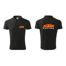 PÁNSKÉ POLO S MOTIVEM KTM RACING - ČERNÉ