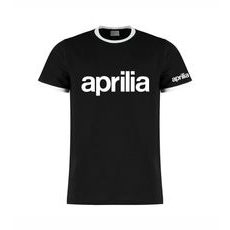 PÁNSKÉ TRIKO S MOTIVEM APRILIA - ČERNÉ
