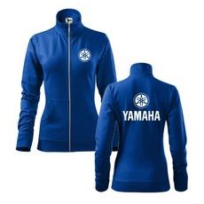 DÁMSKÁ MIKINA NA ZIP S MOTIVEM YAMAHA 1 - KRÁLOVSKY MODRÁ