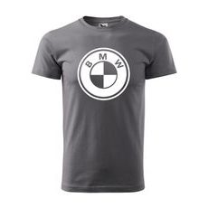 PÁNSKÉ TRIKO S MOTIVEM BMW - ŠEDÉ