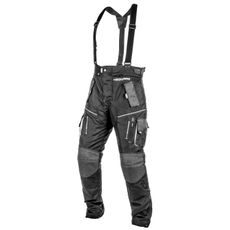 CESTOVNÍ ENDURO KALHOTY NA MOTORKU TRAILER 4SQUARE - ČERNÁ/BÍLÁ