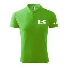PÁNSKÉ POLO S MOTIVEM KAWASAKI - ZELENÉ