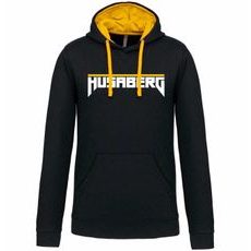 PÁNSKÁ MIKINA S KAPUCÍ A MOTIVEM HUSABERG 1 - ČERNÁ