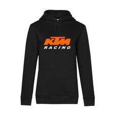 DÁMSKÁ MIKINA S KAPUCÍ A MOTIVEM KTM RACING 1 - ČERNÁ
