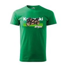 PÁNSKÉ TRIKO S MOTIVEM KAWASAKI NINJA - ZELENÉ