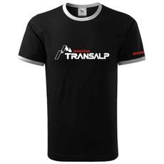 PÁNSKÉ TRIKO S MOTIVEM HONDA TRANSALP - ČERNÉ