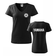 DÁMSKÉ TRIKO S MOTIVEM YAMAHA 2 - ČERNÉ