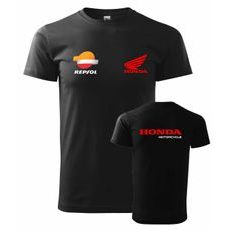 PÁNSKÉ TRIKO S MOTIVEM HONDA REPSOL - ČERNÉ