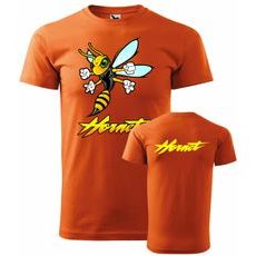 PÁNSKÉ TRIKO S MOTIVEM HONDA HORNET - ORANŽOVÉ