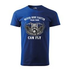 PÁNSKÉ TRIKO S MOTIVEM CHOPPERS GUARDIAN ANGEL - KRÁLOVSKY MODRÉ