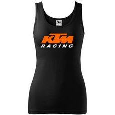 DÁMSKÉ TÍLKO S MOTIVEM KTM RACING - ČERNÉ