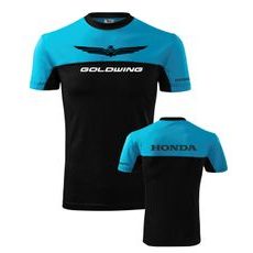 PÁNSKÉ TRIKO S MOTIVEM HONDA GOLDWING - TYRKYSOVÉ/ČERNÉ