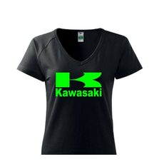 DÁMSKÉ TRIKO S MOTIVEM KAWASAKI 2 - ČERNÉ