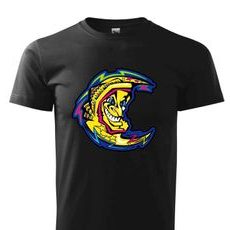 PÁNSKÉ TRIKO S MOTIVEM THE DOCTOR MĚSÍC - ČERNÉ