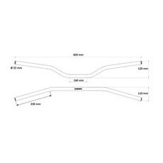 ŘÍDÍTKA ACCOSSATO HB013 HLINÍKOVÉ PROVEDENÍ S KONSTANTNÍM PRŮMĚREM 22 MM MODRÁ