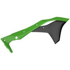 SPOILERY CHLADIČE POLISPORT 8412300001 (PÁR) ZELENÁ 05 PRO KAWASAKI KX 250 (F) 4T 2017-2020