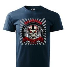 PÁNSKÉ TRIKO S MOTIVEM HELLRIDERS - TMAVĚ MODRÉ
