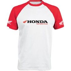 PÁNSKÉ TRIKO S MOTIVEM HONDA MOTORCYCLE 1 - ČERVENO/BÍLÉ