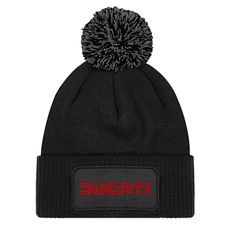 ZIMNÍ ČEPKA S BAMBULÍ A MOTIVEM DUCATI