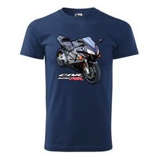 PÁNSKÉ TRIKO S MOTIVEM HONDA CBR 600 RR - TMAVĚ MODRÉ