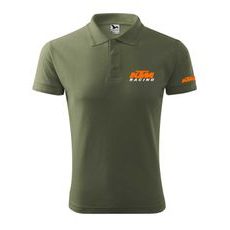 PÁNSKÉ POLO S MOTIVEM KTM RACING 1 - KHAKI