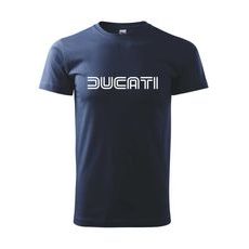 Pánské triko s motivem Ducati - Tmavě modré
