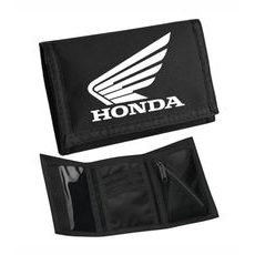 MOTO PENĚŽENKA S MOTIVEM HONDA - ČERNÁ