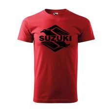 PÁNSKÉ TRIKO S MOTIVEM SUZUKI 1 - ČERVENÉ