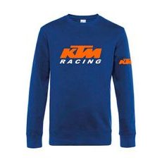 PÁNSKÁ MIKINA S MOTIVEM KTM RACING - MODRÁ
