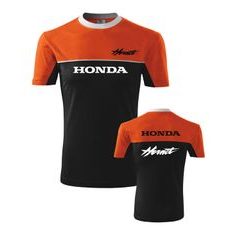PÁNSKÉ TRIKO S MOTIVEM HONDA HORNET 1 - ORANŽOVÉ/ČERNÉ