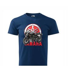 PÁNSKÉ TRIKO S MOTIVEM YAMAHA FAZER 1 - TMAVĚ MODRÁ
