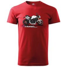 PÁNSKÉ TRIKO S MOTIVEM TRIUMPH STREET TRIPLE - ČERVENÉ