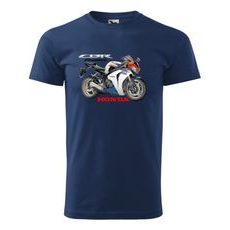 PÁNSKÉ TRIKO S MOTIVEM HONDA CBR FIREBLADE - TMAVĚ MODRÉ