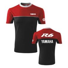 PÁNSKÉ TRIKO S MOTIVEM YAMAHA R6 - ČERVENÁ/ČERNÁ