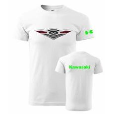 PÁNSKÉ TRIKO S MOTIVEM KAWASAKI VULCAN - BÍLÉ