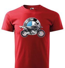 Pánské triko s motivem BMW R1200gs Adventure - Červené - MOTO TRIKA - Trička  BMW - 699 Kč - Motogaráž.cz - Vše pro motorkáře na jednom místě!