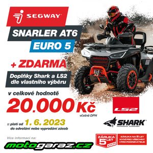 AKCE SEGWAY SNARLER AT6 L EURO5 + 20.000 Kč NA DOPLŇKY