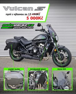 Kawasaki Vulcan S modelový rok 2023 s akční sadou příslušenství!