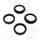 Fork seal kit JMP 43x55.1x9.5 s prachovkami