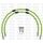 CROSSOVER Hadice přední brzdy sada Venhill POWERHOSEPLUS YAM-9005FB-GR (2 hadice v sadě) zelené hadice, černé koncovky
