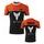 Pánské triko s motivem Yamaha MT-01 - Oranžová/Černá