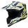 Motokrosová helma iXS iXS363 2.0 Bílo-Modro-Žlutá Matná