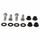 Šroub a matice kola sada All Balls Racing WSN85-1060