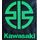 Nášivka s motivem Kawasaki logo