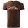 Pánské triko s motivem Evolution Choppers - Čokoládové