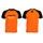 Pánské triko s motivem Honda Africa - Černo/Oranžové